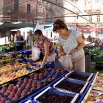 Mercado de verdura en las Tierras del Ebro