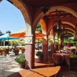 México de Port Aventura en Salou, Costa Daurada: Terraza restaurante La Hacienda