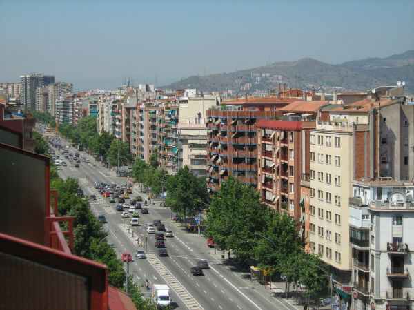 Avenida Meridiana en Barcelona