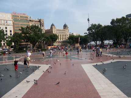 Plaça de Catalunya en Barcelona