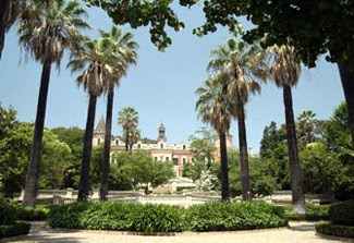 Jardines del Palau de les Heures en Barcelona